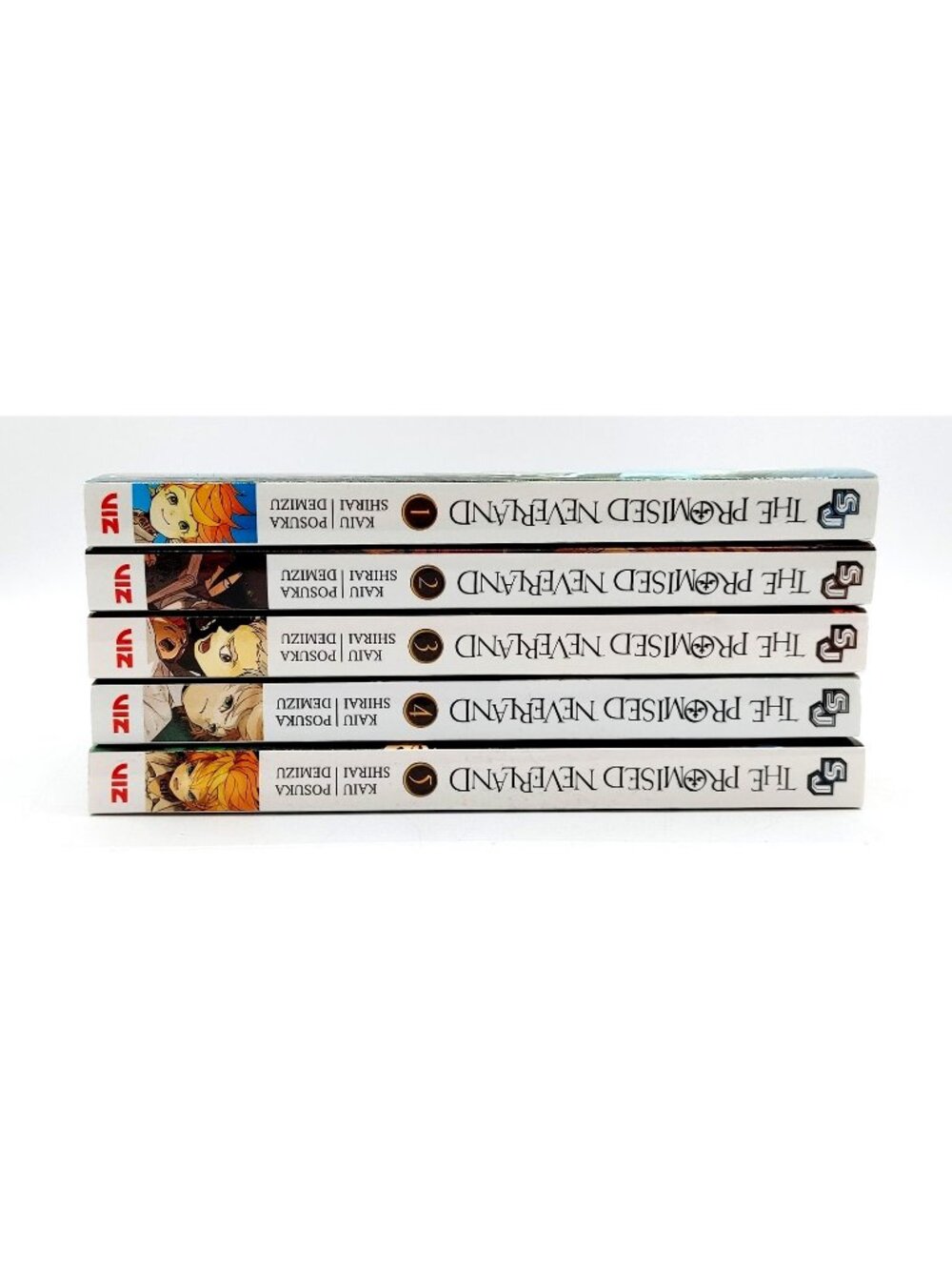 The Promised Neverland Manga Books (Volumes 1-5) Lot Of 5 Softcover Books